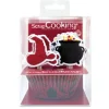 24 Caissettes + 24 Cake Toppers Sorcier ScrapCooking