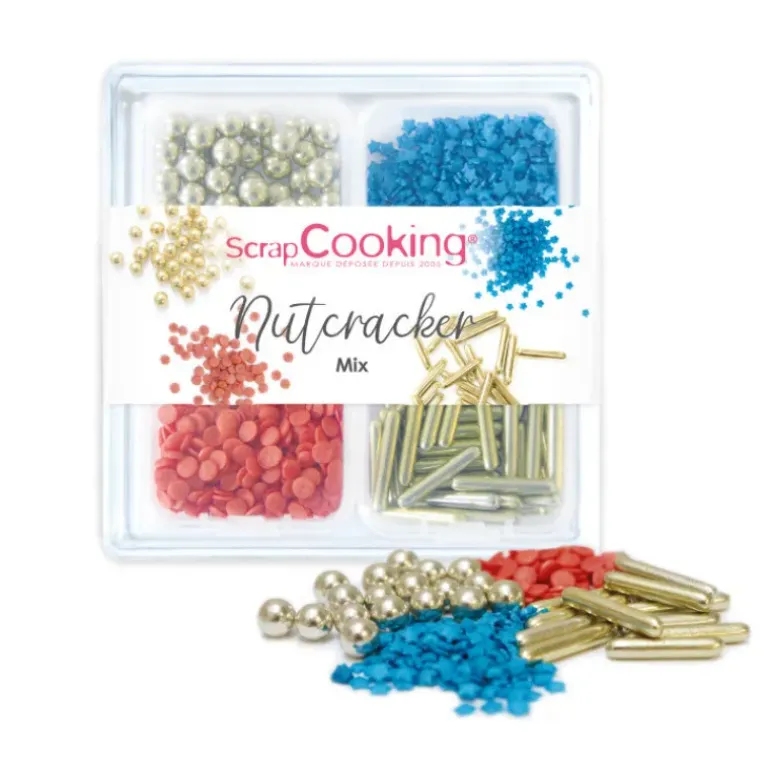 4 Décors en Sucre Nutcracker Mix 45 g Scrapcooking