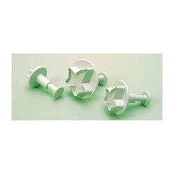 3 Découpoirs Petite Feuille de Lierre à Poussoir