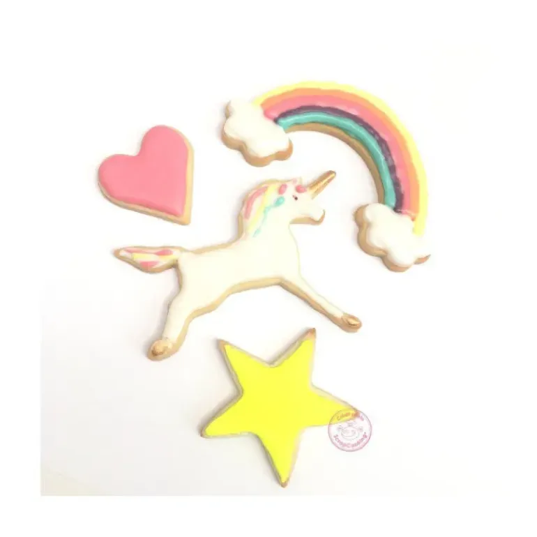 4 Découpoirs Thème Licorne Inox Scrapcooking