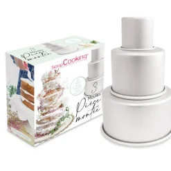 3 Moules Pièce Montée Aluminium Scrapcooking