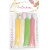 4 Stylos Chocolat Blanc Rose Vert Jaune 25g Scrapcooking