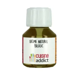 Arôme alimentaire Naturel Basilic 58ml Cuisineaddict