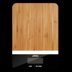 Balance de Cuisine Bambou Rectangle Noir 23 x 16 cm Pebbly