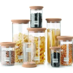 Bocal en Verre 1,0 L Bouchon en liège Yohki Bodum