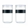 Bocal Plastique 1 L avec Couvercle (x2) PRESSO Bodum
