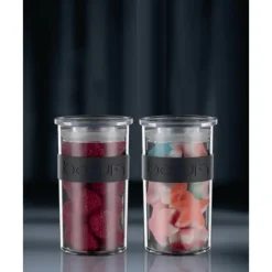 Bocal Plastique 250 ml avec Couvercle (x4) PRESSO Bodum