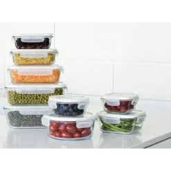 Boîte de Conservation en Verre Rectangle 2,25 L Pebbly