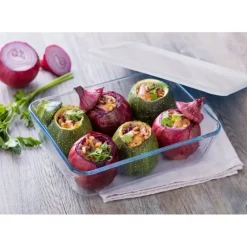 Boîte de Conservation en Verre Rectangulaire 19 x 14 cm 0,8 L Cook & Store Pyrex