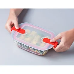 Boîte de Conservation en Verre Rectangulaire 17 x 10 cm 0,4 L Cook & Heat Pyrex