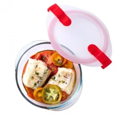 Boîte de Conservation en Verre Ronde 26 cm 2,3 L Cook & Heat Pyrex