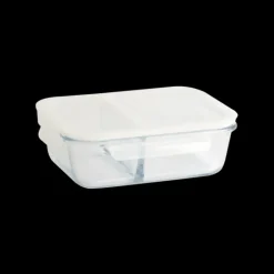 Boîte de Conservation en Verre avec Compartiments Rectangle 950 ml Pebbly