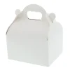 Boîte Pâtissière Blanche avec Poignées - 20 x 18 x H 7 cm - (x50)