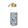 Bouteille en Verre avec Protection Silicone Gris 55 cl Pebbly