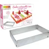 Cadre à Pâtisserie Extensible Inox Rectangle Scrapcooking