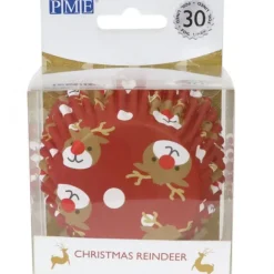 Caissette cupcake Renne de Noël x30 PME