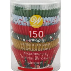 Caissettes Cupcakes Fêtes de Noël 6 motifs (x150) Wilton