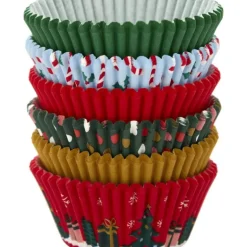 Caissettes Cupcakes Fêtes de Noël 6 motifs (x150) Wilton