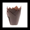Caissettes Cupcakes Marron Tulipe House of Marie (x36)