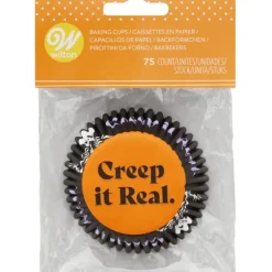 Caissettes Cupcakes Squelette Halloween Wilton (x75)