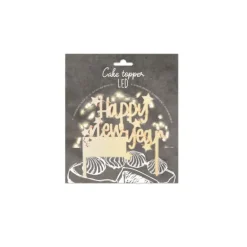 Cake Topper Happy New Year Led ScrapCooking