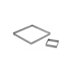 Carré à tarte Inox 10 x 10 cm Mallard