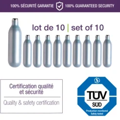 Cartouche N2O pour Siphon 8g (x10) Mastrad