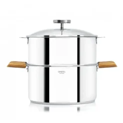 Casserole et Cuit Vapeur Inox Ø 20 cm Anses Olivier Biome Cristel