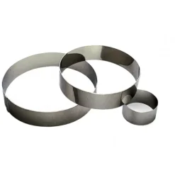 Cercle à Mousse Inox 12 cm x H 4,5 cm Gobel