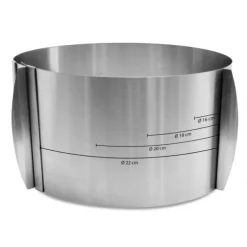 Cercle à Pâtisserie Extensible Inox H 12 cm Scrapcooking