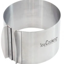 Cercle à Pâtisserie Extensible Inox H 12 cm Scrapcooking