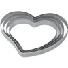 Cercle à Tarte Coeur Inox Micro-perforé 18 x 17 cm x H 2 cm Pavoni