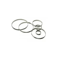 Cercle à Tarte Inox Ø16 cm H.2 cm Bords Roulés Gobel