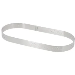 Cercle perforé forme Oblong 14,5 x 3,5 cm de L'école Valrhona par De Buyer