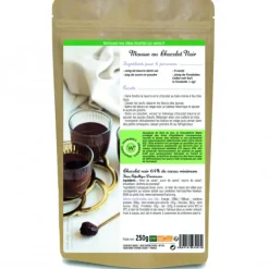 Chocolat Noir Bio 64% Fondettes 250g Weiss