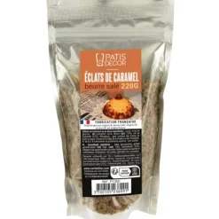 Éclats de Caramel au Beurre Salé 220 g Patisdécor