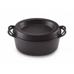 Cocotte Doufeu Ovale en Fonte 32 cm Noir Mat Le Creuset