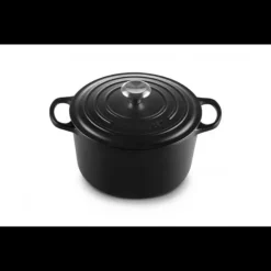 Cocotte en Fonte Haute 26 cm Noir Ebène Le Creuset
