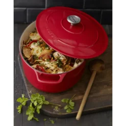 Cocotte en Fonte Ovale 33 cm Rubis Chasseur