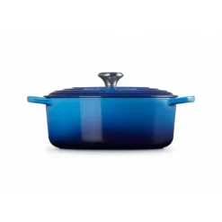 Cocotte en Fonte Ovale 29 cm Azur Le Creuset Signature