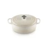 Cocotte en fonte Ovale 31 cm Meringue Signature Le Creuset