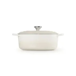 Cocotte en fonte Ovale 31 cm Meringue Signature Le Creuset