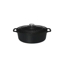 Cocotte en Fonte Ovale 25 cm Noir Mat Chasseur