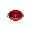 Cocotte en Fonte Ovale 29 cm Rouge Chasseur