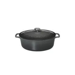 Cocotte en Fonte Ovale 35 cm Caviar Chasseur