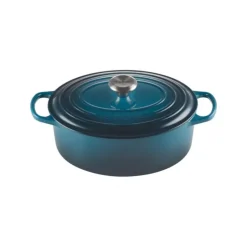 Cocotte en fonte Ovale 31 cm Deep Teal Le Creuset Signature