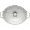Cocotte en Fonte Ovale 33 cm Macadamia Chasseur