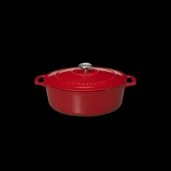 Cocotte en Fonte Ovale 31 cm Rouge Chasseur