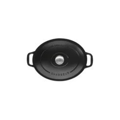 Cocotte en Fonte Ovale 29 cm Noir Mat Chasseur