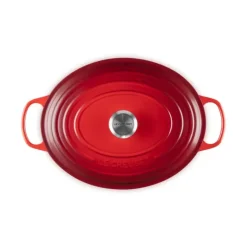 Cocotte en Fonte Ovale 33 cm Cerise Le Creuset Signature